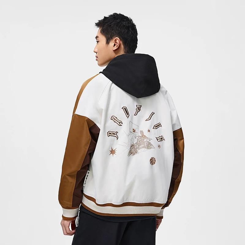 Мужская куртка Li Ning цвет Экрю Дуб Коричневый Umber Brown AJMT017-4