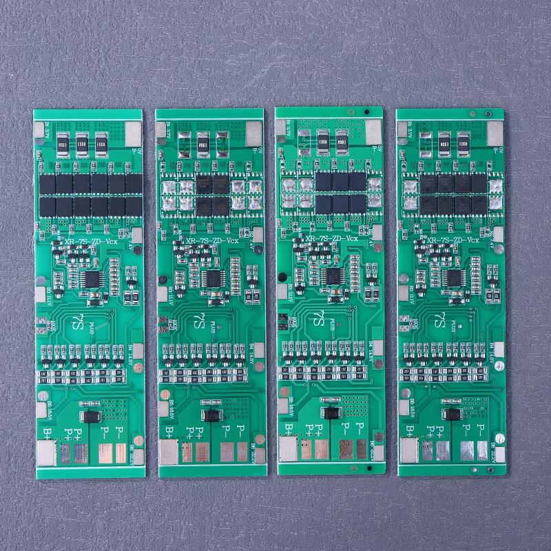 7S 24V BMS 10A 15A 20A 30A Плата защиты литиевой батареи с балансировкой заряда для Li-ion LiPo аккумулятора, электровелосипеда, солнечного проекта