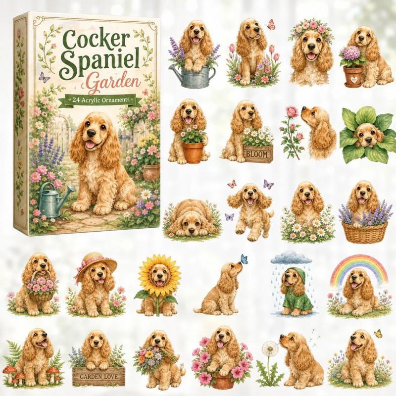 2026 Dog-Themed Christmas Advent Calendar Acrylic Blind Box Gift Kids Adults Decorative Hanging Ornament
