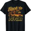 Назад в будущее Винтажная футболка с графикой DeLorean Футболка