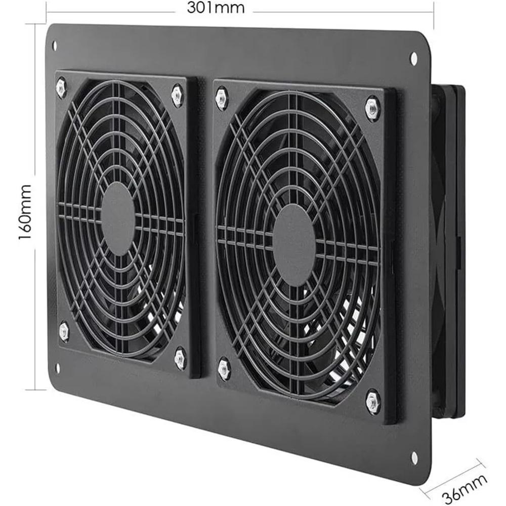 30W 12V Panel Exhaust Fan for Outdoor Chicken Coop Greenhouse