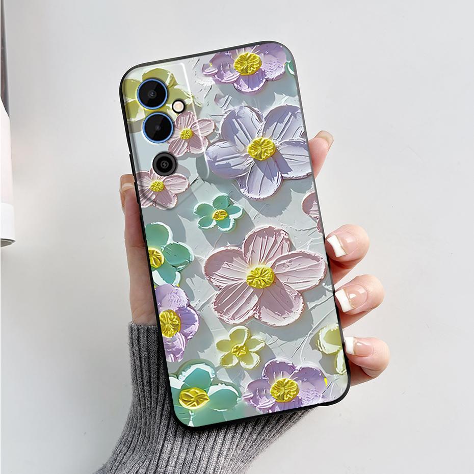 Чехол для Tecno Pova Neo 2 Pova Neo2 LG6n Черный ТПУ Мягкий Силиконовый Чехол для Телефона Для Tecno Pova Neo 2 Coque Защитный Fundas