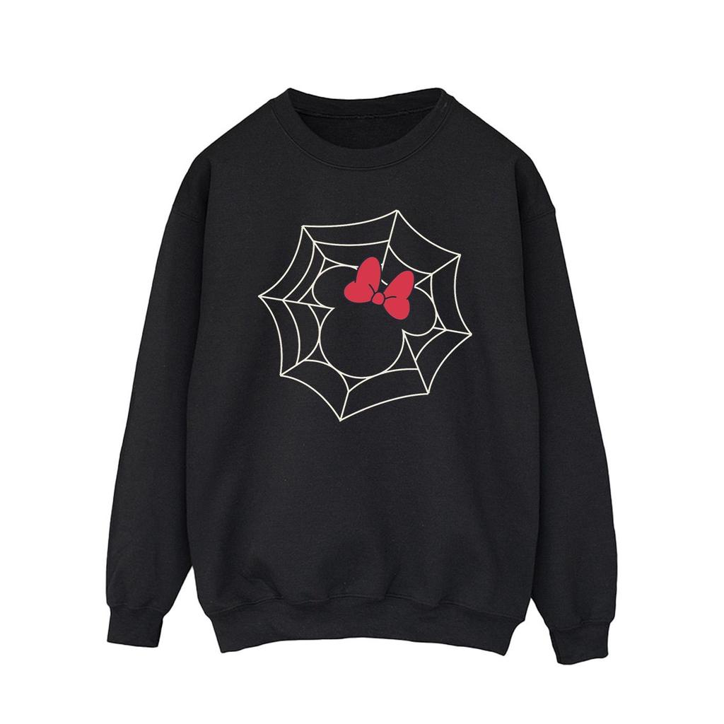 Disney Mens Minnie Mouse Spider Web Sweatshirt