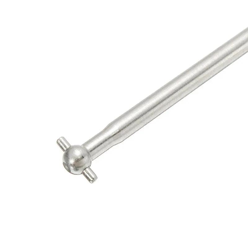 Комплект из 2 передних универсальных карданных валов из нержавеющей стали для радиоуправляемой машины XinleHong 9125 масштаба 1/10.