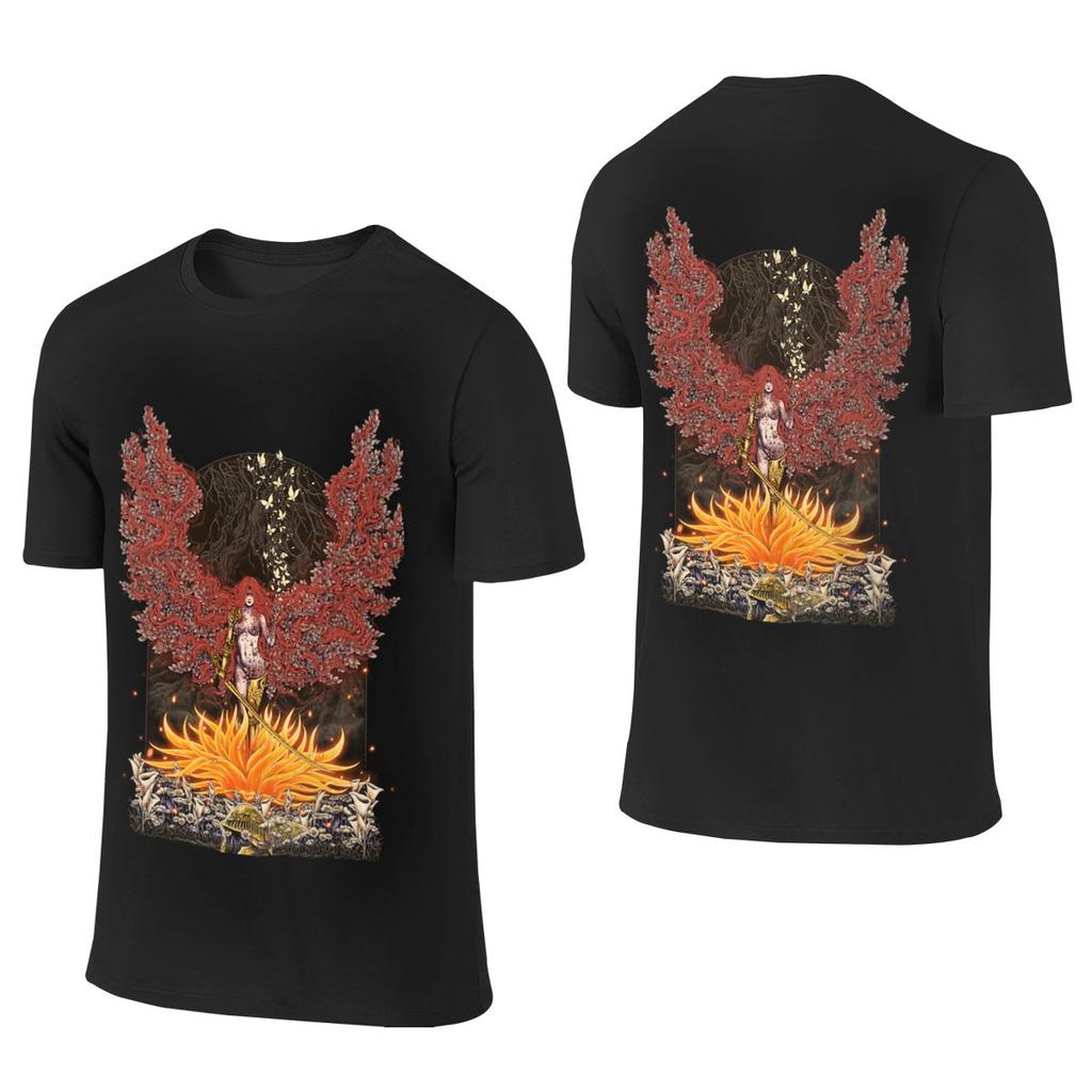 Scarlet Flower Delicate Reversible Tshirt Lazy Vibe Antistatic Short Sleeve