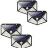 LED Solar Solar Sensor LED Outdoor Motion Solar Security Light Light, Panel, Light, Lighting, Sensor, Powered, Waterproof, (4 Pieces)
