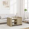 VidaXL Coffee Table Sonoma Oak 80x50x50 Cm Engineered Wood, Side Table, Living Room Table, Accent Table, End Table 848355