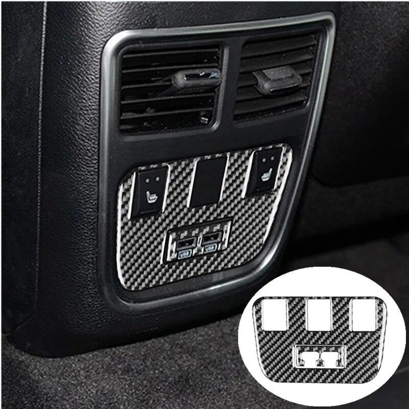 Car Interior Decoration Protection Carbon Fiber Sticker For Dodge Charger 2015-up Deluxe Auto Styling Accessories