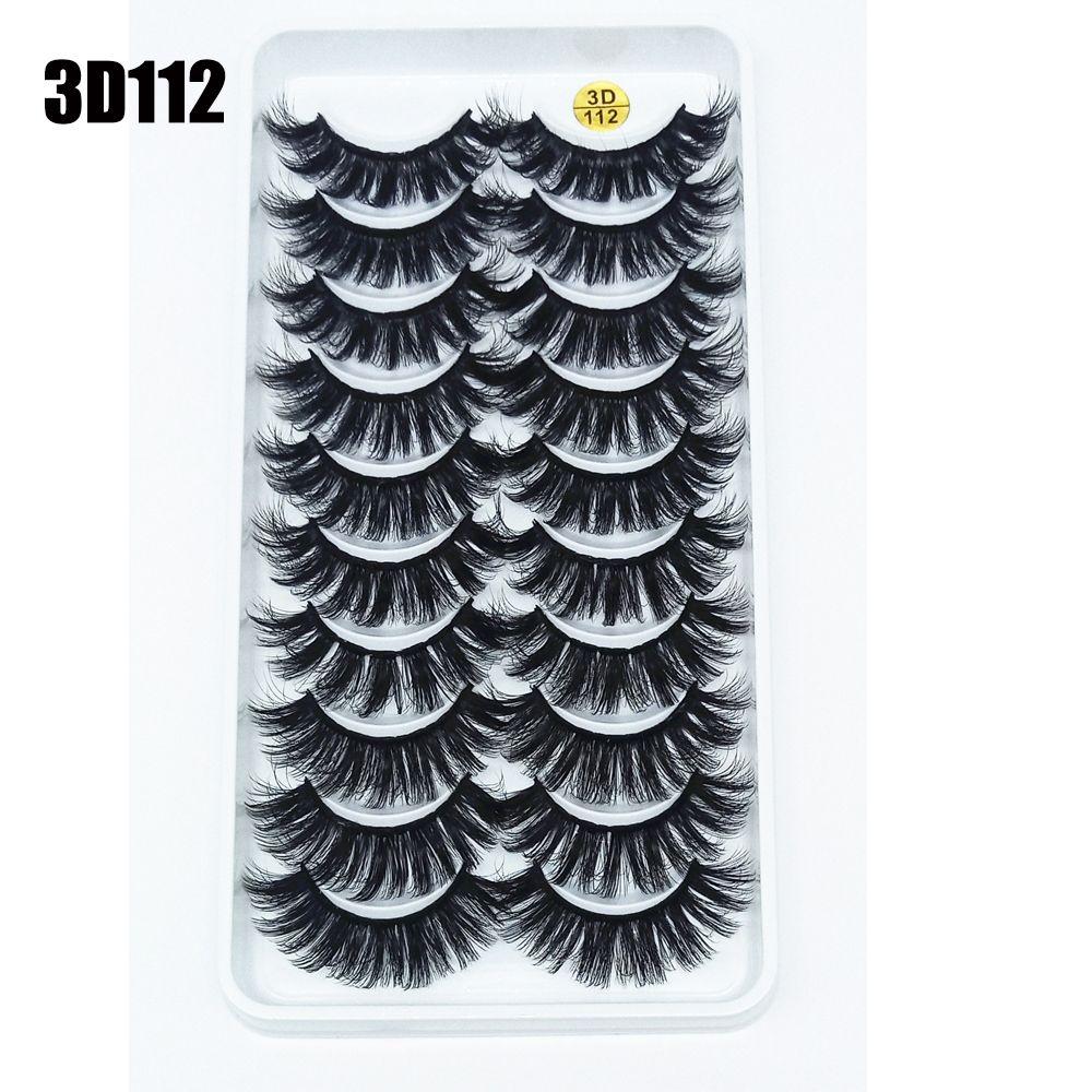 Многослойный эффект Wispies Пушистые Полный объем Густые Накладные ресницы 3D Норковый волос Наращивание ресниц