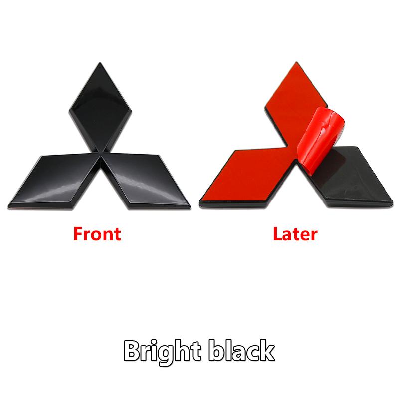 Car Front Hood Emblem Rear Trunk Badge Sticker for Mitsubishi Lancer 9 Pajero ASX Outlander Galant Mirage Accessories Decal Logo