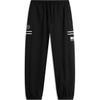Li Ning Wade Series Letter Mid Waist Comfortable Breathable Versatile Cuffed Knitted Sports Pants Men Pants Black AKLU211-1