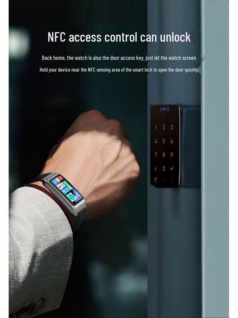 Умный браслет с NFC, Bluetooth-наушниками и функцией звонков, умные часы «два в одном» с возможностью офлайн-оплаты