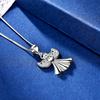 Аксессуар S925 Sterling Silver Angel Wings Подвеска Модное изысканное ожерелье с крыльями циркона