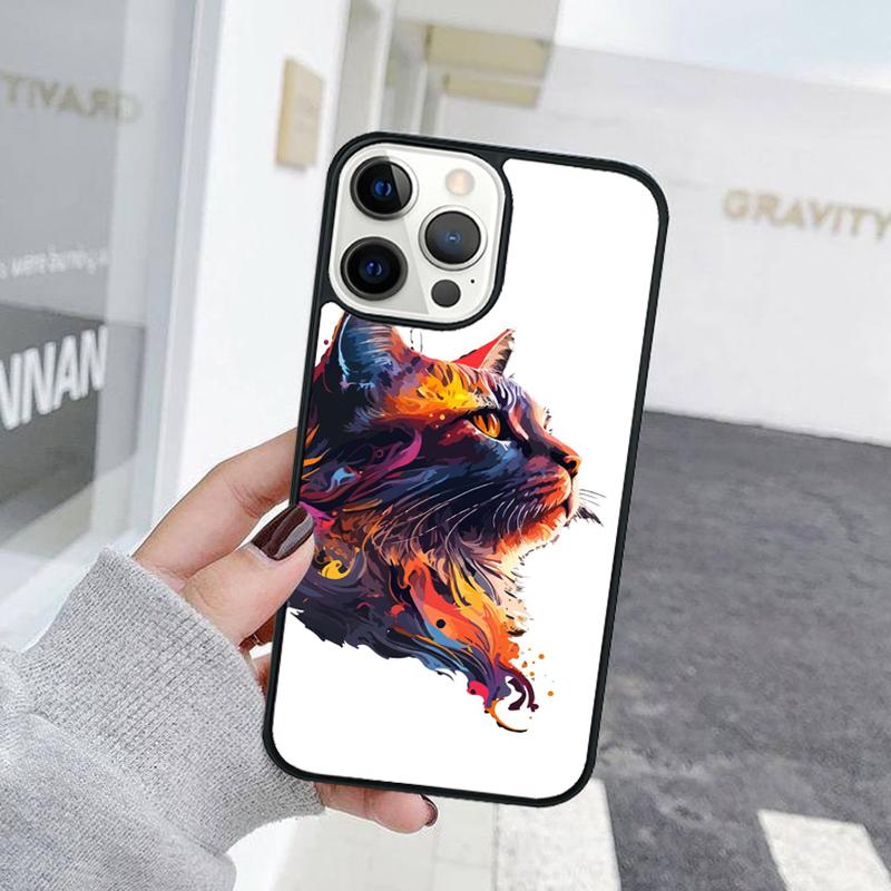 Креативный Милый Домашний Кот Животное Чехол Для Телефона Для iPhone 17 Air 15 16 Чехол 11 13 14 Pro Max 12 Plus Max Fundas