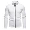 Осенне-зимняя мужская толстовка на молнии с воротником-стойкой, легкая, повседневная, теплая, спортивная, кардиган, удобная, повседневная одежда