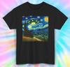 Van Gogh Starry Night UFO T-Shirt | Alien Space Art Tee | Unique Graphic | S-5XL