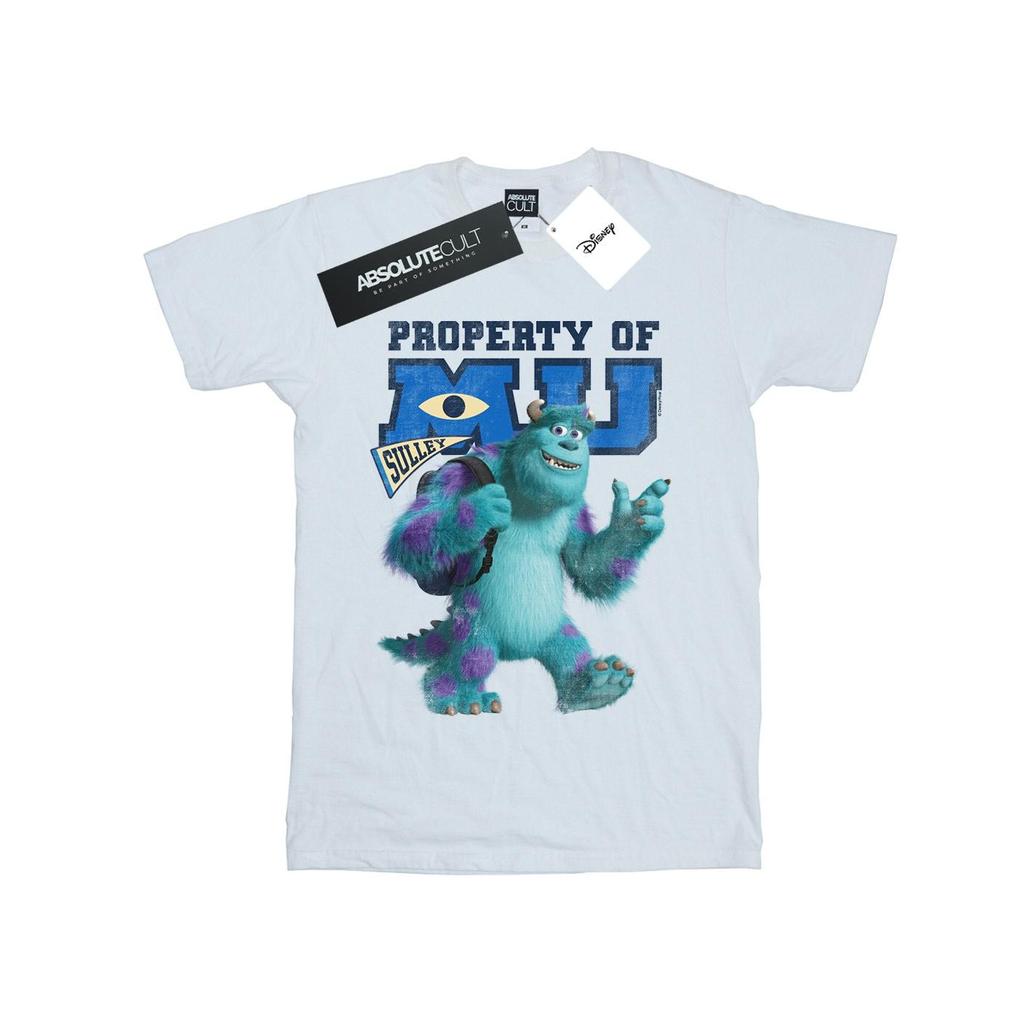 Disney Womens/Ladies Monsters University Property Of MU Sulley Cotton Boyfriend T-Shirt