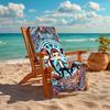 Personalized customized proof beach towel with Supernatural pattern - soft, absorbent,quick-drying,perfect swimming,camping&bathing