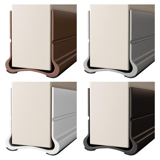 Door Bottom Sealing Strip Under-Door Sweep Weather Stripping Light Noise Dust Blocking Windproof Door Stopper Door Bottom Gap Filler Strip
