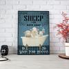 Funny Cat Sheep Alpaca Poster Retro Wash Your Paws Quote Print Bathroom Wall Art Toilet Canvas Painting Pictures Room Wall Decor