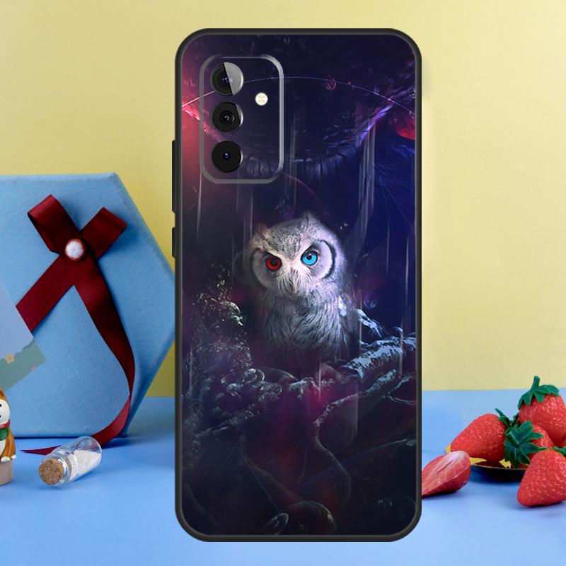 Чехол-сова для животных для Samsung Galaxy A26 A16 A36 A56 A15 A35 A55 A14 A34 A54 A12 A32 A52 A13 A33 A53 A17