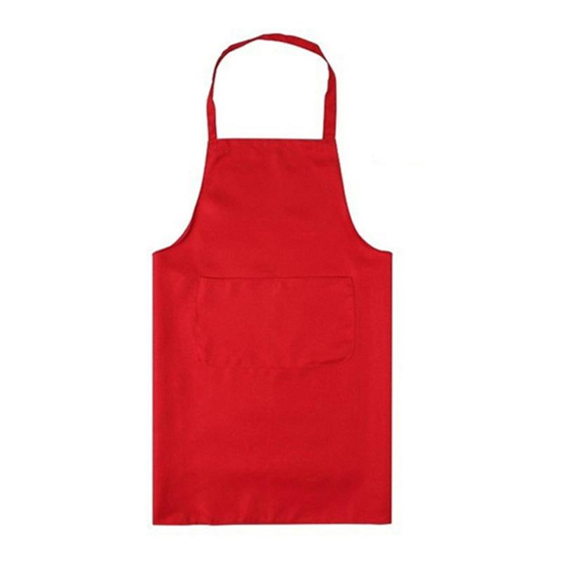 Kitchen Convenience Store Solid Color Apron Adjustable Bib Apron Dress Men Women Kitchen Restaurant Chef Classic Cooking Apron