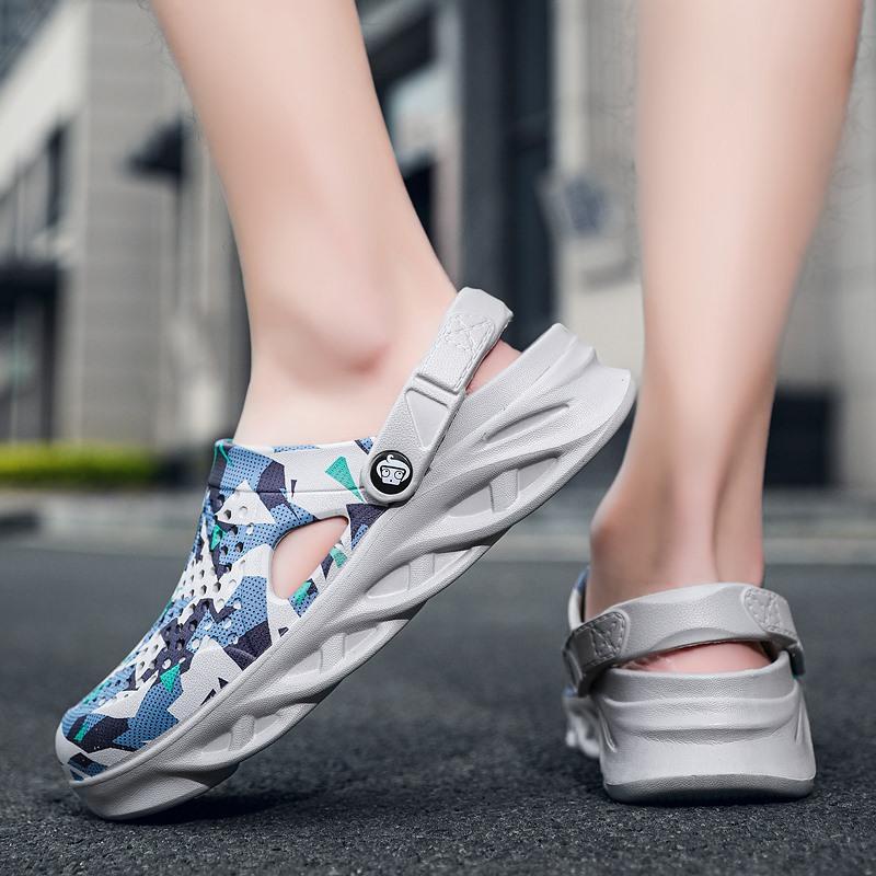 Сандалии мужские летние повседневные пляжные туфли сабо полутапочки