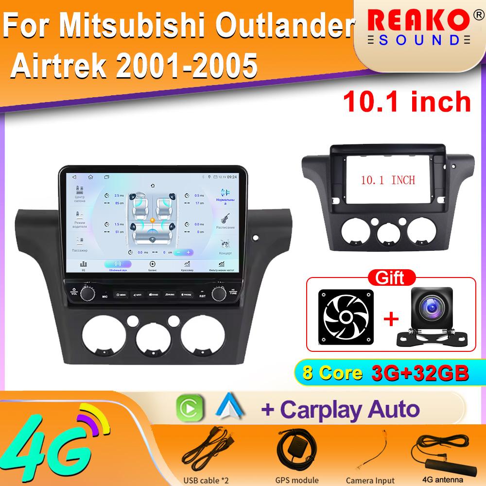 Android для Mitsubishi Outlander Airtrek 2001-2005 Автомобильное радио Carplay Навигация GPS Стерео Авто Экран Bluetooth Мультимедийный Плеер