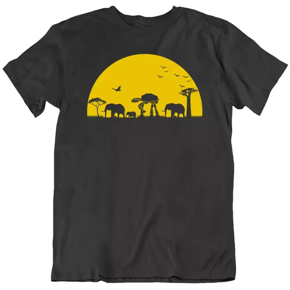 ATAT Walkers, Armored Transport Elephant Sunset Safari TV Funny T Shirt Gift New