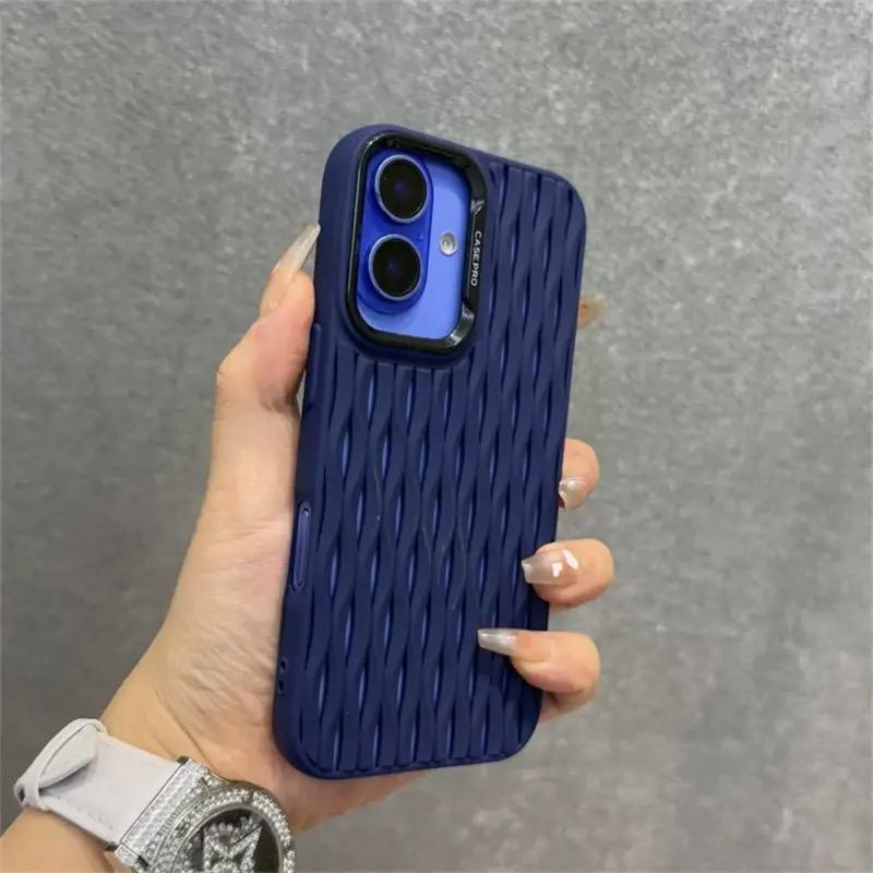 Полый сетчатый силиконовый чехол для отвода тепла для iPhone 16 Pro Max 15 Plus 14 13 12 ProMax 11 Волнообразный охлаждающий противоударный мягкий чехол