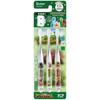 Toothbrush for Kindergarteners 3-5 Years Old Soft Clear 3 Pieces Ania Kingdom TBCR5T-A
