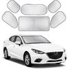 Foldable Car Windshield Sun Shade, Bonus Steering Wheel Sun Shield To Block UV Rays Keep Your Vehicle Cooler, Easy To Use Car Interior Accessories