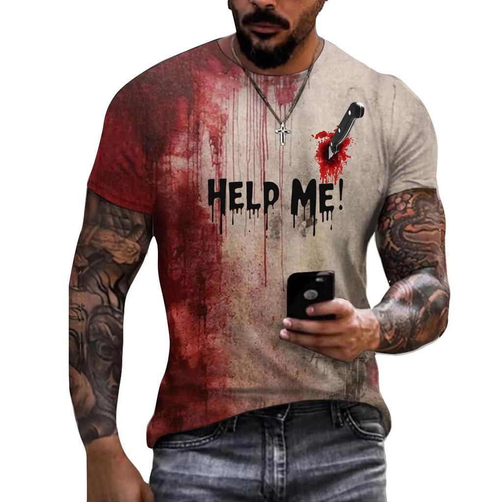 Унисекс Летняя футболка с принтом Унисекс Свободный повседневный топ с короткими рукавами