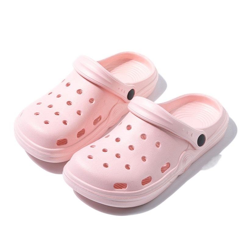 Summer couple's stepping on shit EVA hole shoes personalized wear women's cool slippers casual fashion beach shoes men