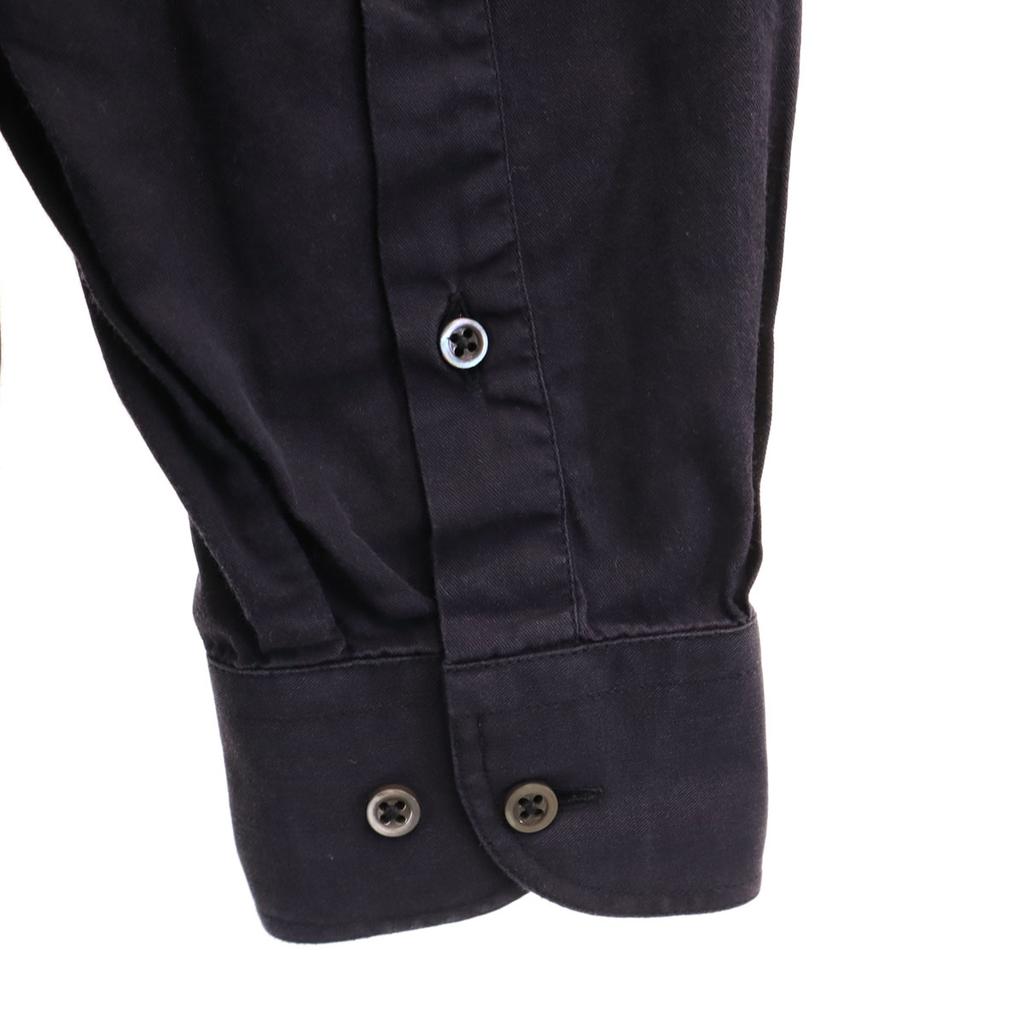 ARMANI COLLEZIONI Long sleeve Cotton shirt 38 Navy Men's Used