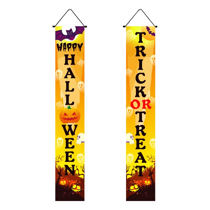 Мексиканский День мертвых Украшения для вечеринки Куплет Страшный День черепа Подвешивание флага Куплет Хэллоуин Куплет Украшения на Хэллоуин