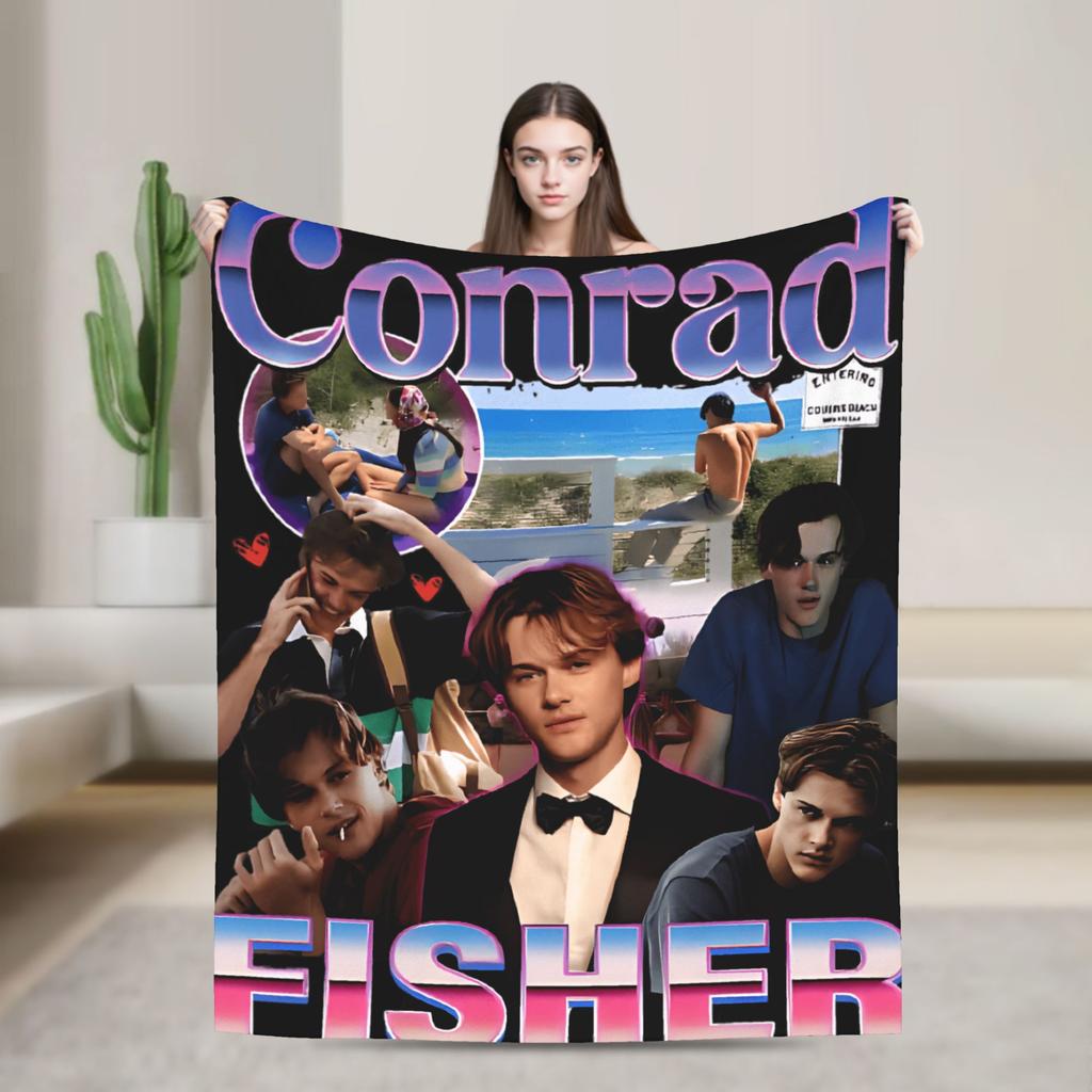 Детский плюшевый плед Conrad Fisher, фланелевый плед для дивана и кровати, теплый, изготовленный на заказ своими руками, качественный, в подарок.