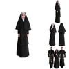 Adult Cosplay Costume Halloween Nun Dress For Game-themed Role-play L Xl)