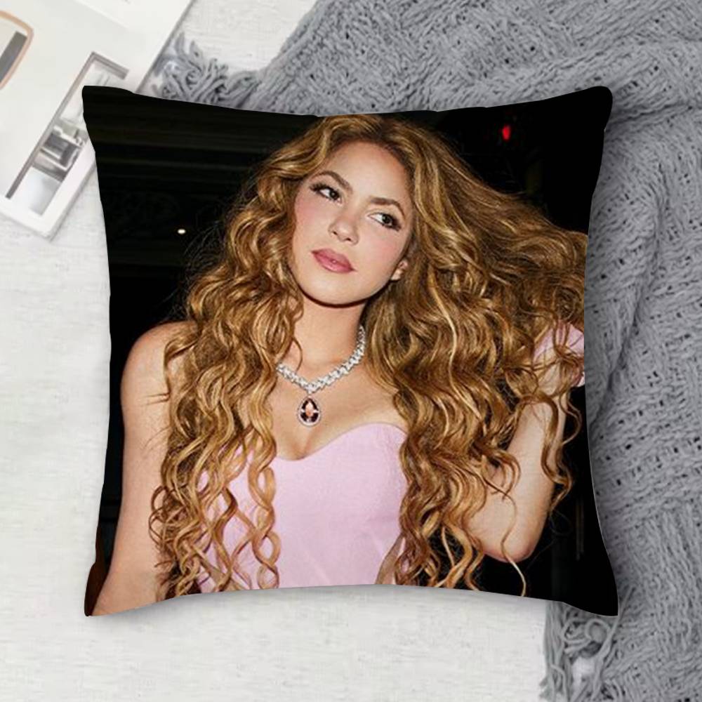 SShakira Doublesided Printed Square Decorative Cushion Cover for Sofa Living Room Home Decor