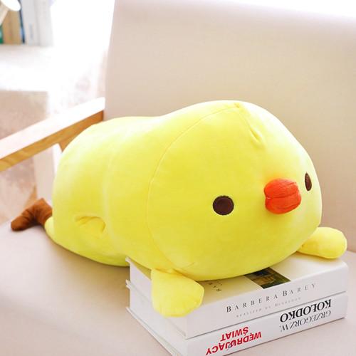 1pc 60cm Soft Kawaii Yellow Chicken Plush Pillow Stuffed Animal Cartoon Hand Warmer Lovely Gift Toy