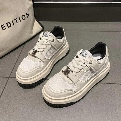 Летняя мода сетчатая полая платформа женские плоские туфли дизайнерские новые мягкие подошвы повседневные уличные женские кроссовки