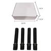 20PCS black color M12x1.5 M12x1.25 M14x1.5 M14x1.25 total length 75mm Extended Car Wheel Stud Conversion Tall Screw Kit