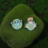 Creative Cartoon Earth Plant Series Brooch Eco-friendly Alloy Badge Accessory
