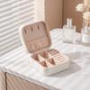 PU Leather Jewelry Organizer Box Stackable Jewelry Display Box Retro Jewelry Storage Box  Gift
