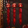 Non-woven Fabric Chinese New Year Decoration Good Luck Happiness Chinese Elements Spring Festival Decoration Red