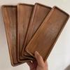 Креативный деревянный поднос для чая Прямоугольный Цельный Поднос для подачи Закусок Фруктов Для домашнего использования