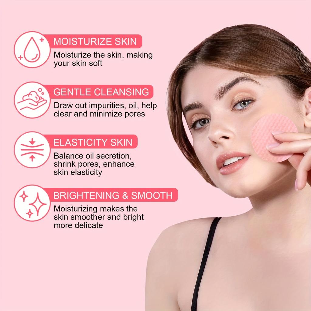 100 ПЭДОВ Коллагеновые Гелевые Тонер-Пэды - Очиститель пор, Очищают и Увлажняют Кожу, Портативные Салфетки для Умывания Лица, Очищение пор, Мягкая Формула
