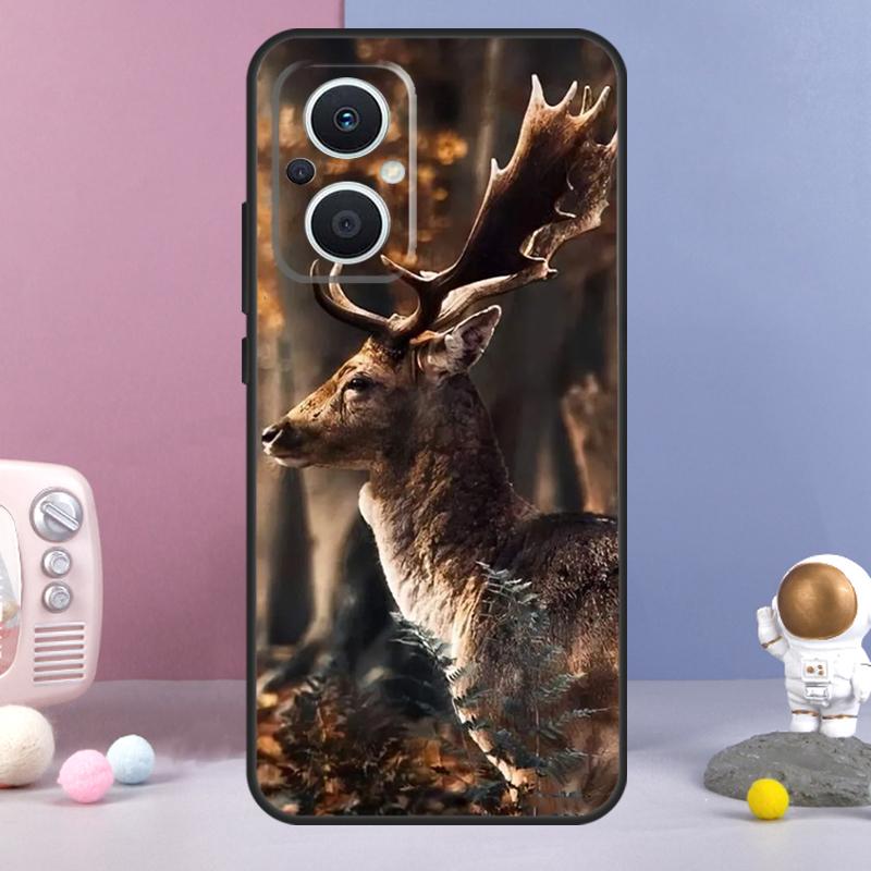 Чехол с оленем для OPPO Reno 14 F 11F 12F 13F 10 11 12 13 Pro 7 8 Lite Чехол для OPPO Find X8 X6 X5 X9 Pro