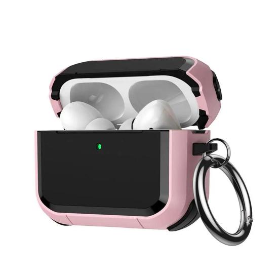 Чехол для наушников для AirPods Pro 3 Зарядный чехол Портативный Противоударный Защитный чехол для беспроводных наушников Полное покрытие Оболочка Скин с металлическим кольцом