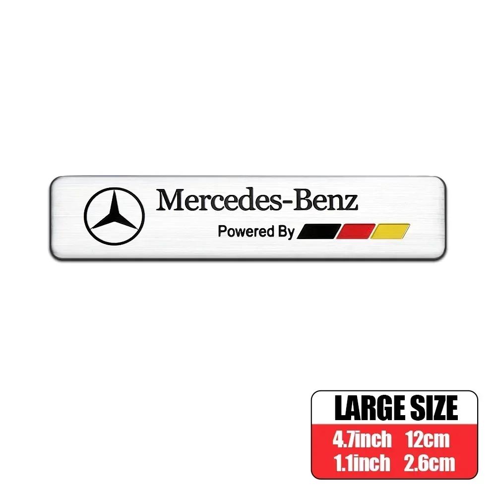 AAVS1 3D Aluminum Car Body Trunk Decor Sticker Auto Refit Accessorie For Mercedes Benz AMG A B G S Class W211 W124 W128 W140 W168 W176